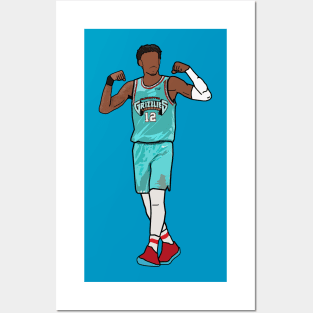 Ja Morant Flex 'Vancouver Grizzlies' x Memphis Grizzlies Posters and Art